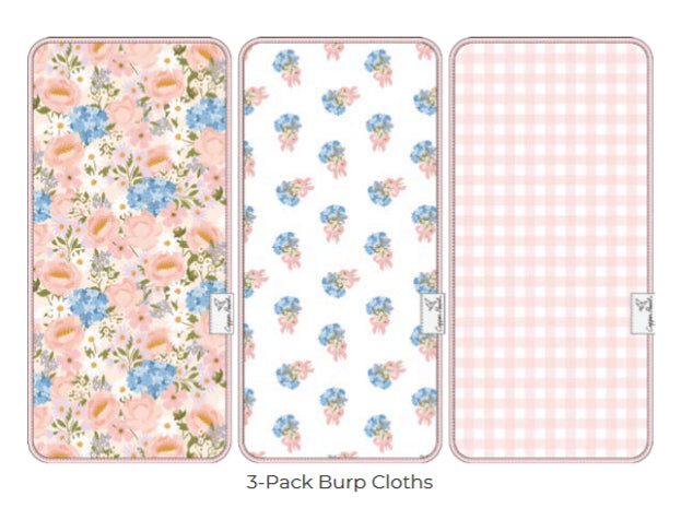 Copper Pearl - 3 - Pack Burp Cloth Baby & Toddler Penelope