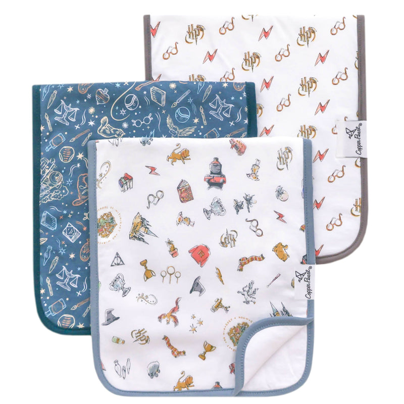 Copper Pearl - 3 - Pack Burp Cloth Baby & Toddler Wizarding World