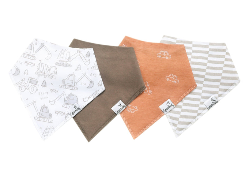 Copper Pearl - 4 - Pack Baby Bandana Bibs Baby & Toddler Adventure Gage