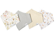 Copper Pearl - 4 - Pack Baby Bandana Bibs Baby & Toddler Adventure Rex
