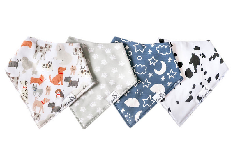 Copper Pearl - 4 - Pack Baby Bandana Bibs Baby & Toddler Adventure Rufus
