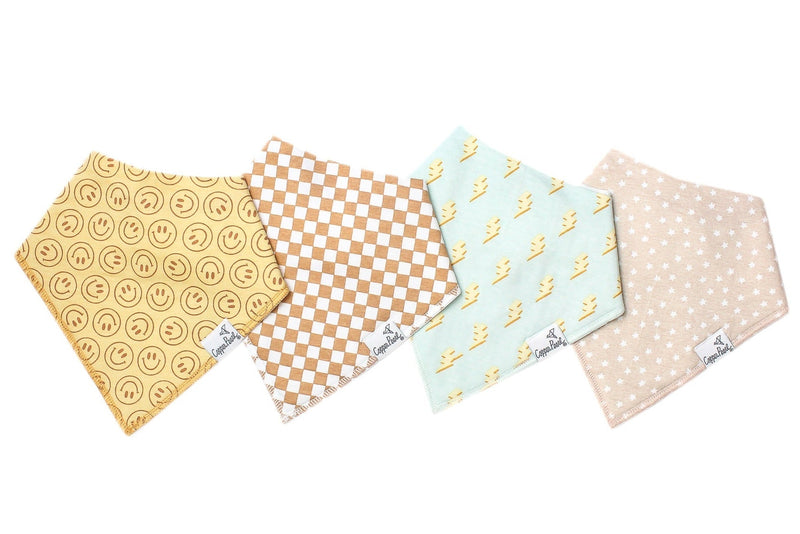 Copper Pearl - 4 - Pack Baby Bandana Bibs Baby & Toddler Adventure Vance