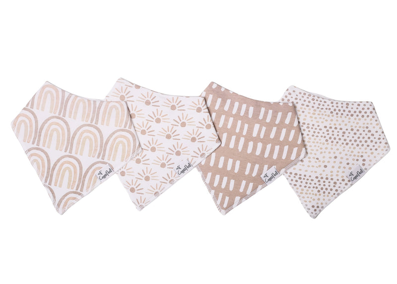 Copper Pearl - 4 - Pack Baby Bandana Bibs Baby & Toddler Core Bliss
