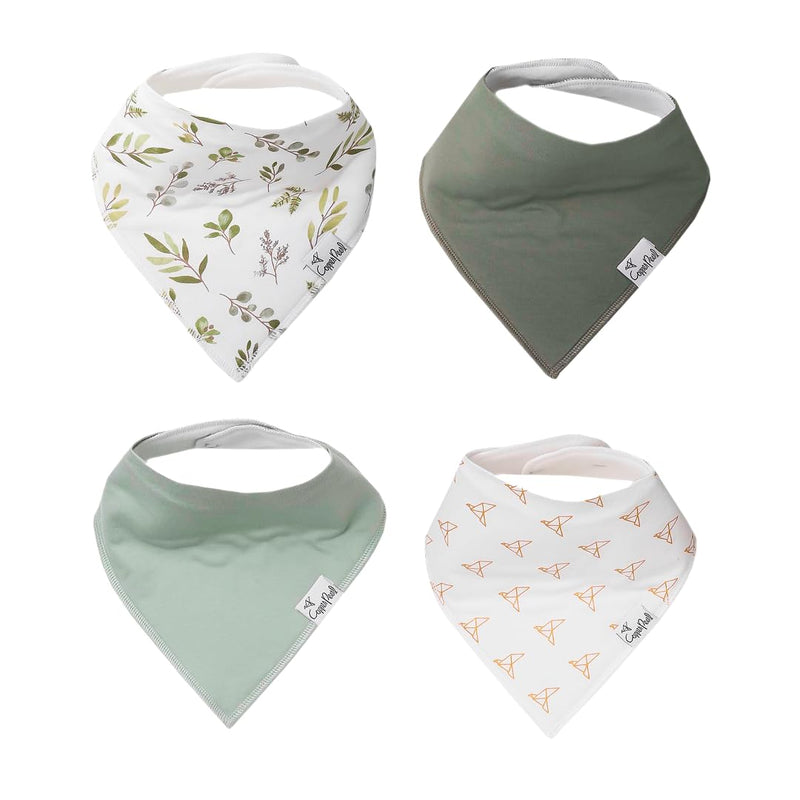 Copper Pearl - 4 - Pack Baby Bandana Bibs Baby & Toddler Core Haven