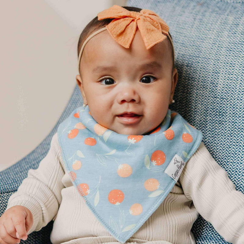Copper Pearl - 4 - Pack Baby Bandana Bibs Baby & Toddler Floral Clementine