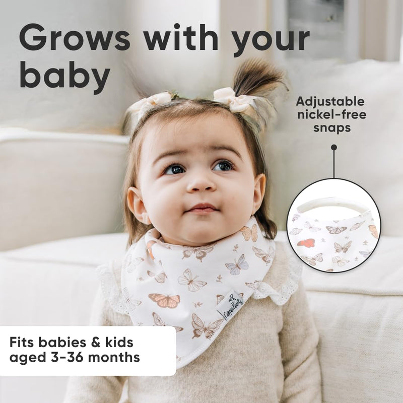 Copper Pearl - 4 - Pack Baby Bandana Bibs Baby & Toddler Floral Flora