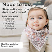Copper Pearl - 4 - Pack Baby Bandana Bibs Baby & Toddler Floral Flora