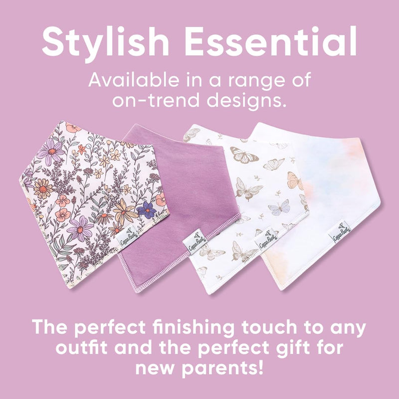 Copper Pearl - 4 - Pack Baby Bandana Bibs Baby & Toddler Floral Flora
