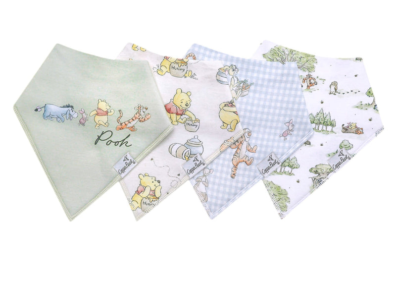 Copper Pearl - 4 - Pack Baby Bandana Bibs Baby & Toddler Licensed Hundred Acre Wood