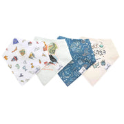 Copper Pearl - 4 - Pack Baby Bandana Bibs Baby & Toddler Licensed Wizarding World