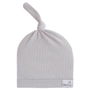 Copper Pearl - Ash Ribbed Top Knot Hat Apparel & Accessories
