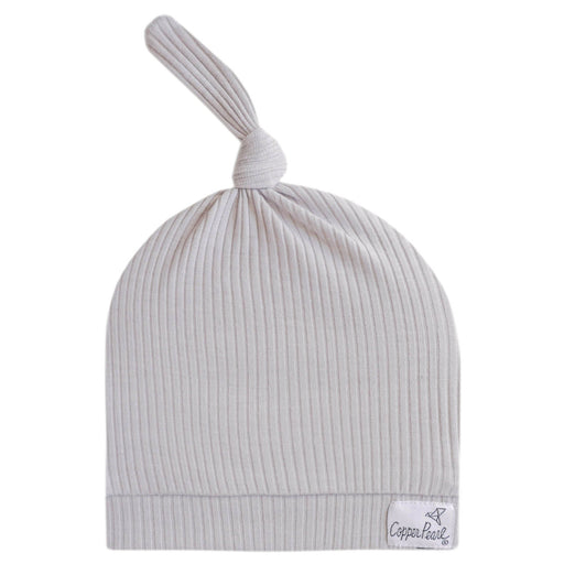 Copper Pearl - Ash Ribbed Top Knot Hat Apparel & Accessories