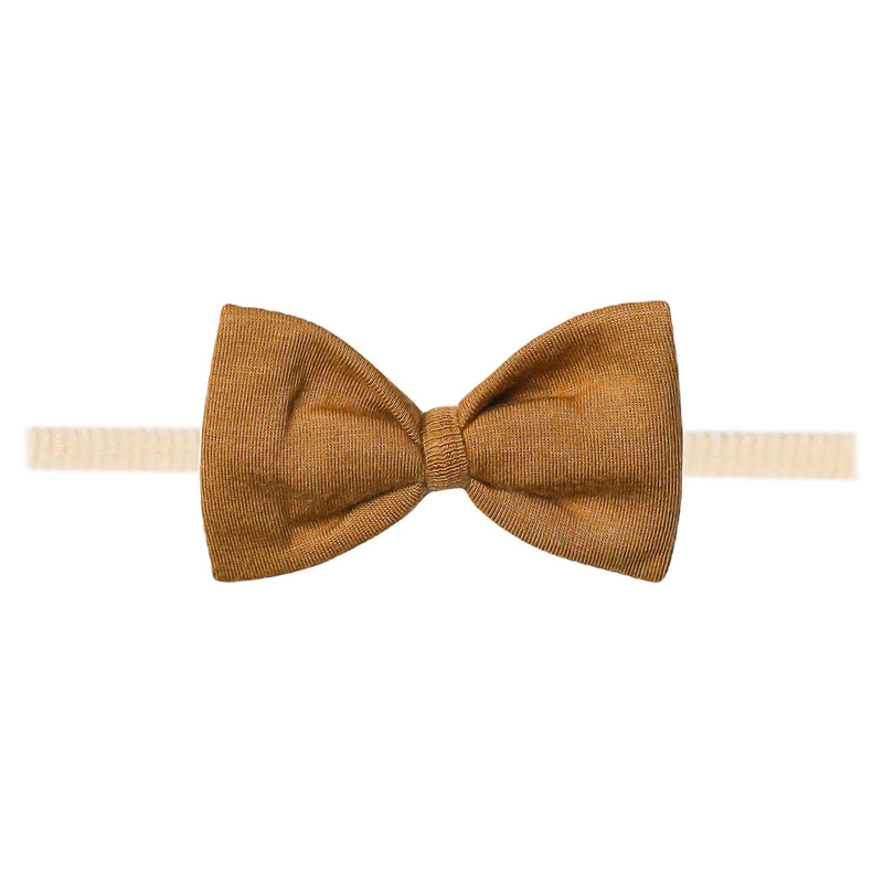 Copper Pearl - Camel Bowtie Nylon Bow Apparel & Accessories