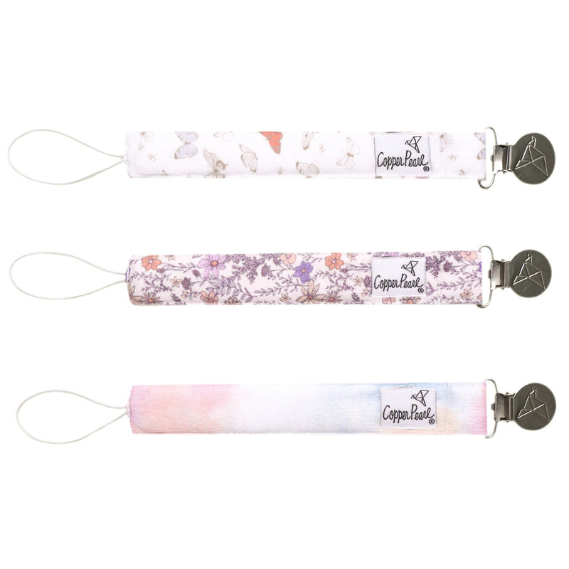 Copper Pearl - Flora Binky Clips Mother & Baby