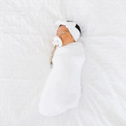 Copper Pearl - Knit Headband Bow Apparel & Accessories Dove