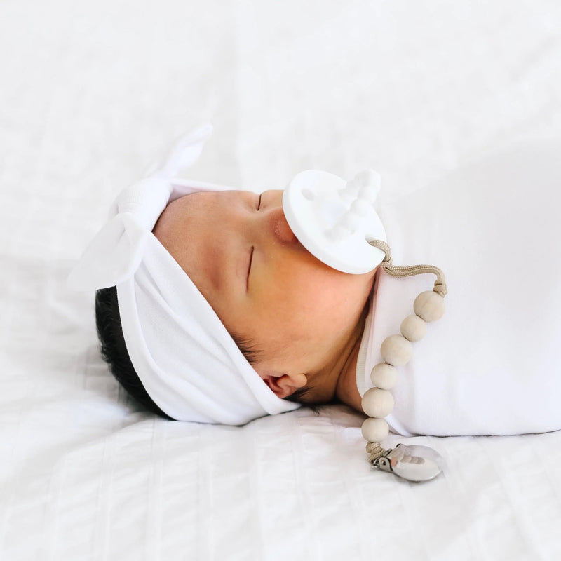 Copper Pearl - Knit Headband Bow Apparel & Accessories Dove