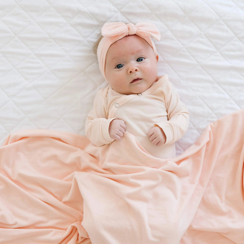 Copper Pearl - Knotted Gown - Newborn Sleepers Baby & Toddler Blush
