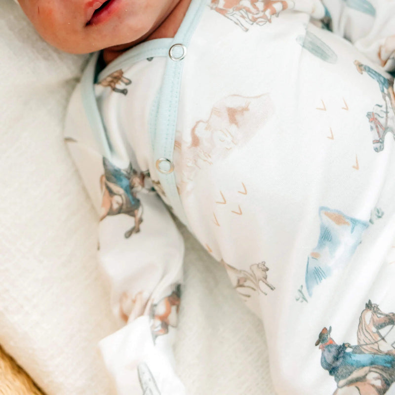 Copper Pearl - Knotted Gown - Newborn Sleepers Baby & Toddler Boone