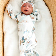 Copper Pearl - Knotted Gown - Newborn Sleepers Baby & Toddler Boone