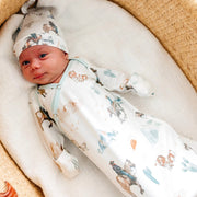 Copper Pearl - Knotted Gown - Newborn Sleepers Baby & Toddler Boone