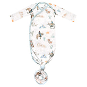 Copper Pearl - Knotted Gown - Newborn Sleepers Baby & Toddler Boone