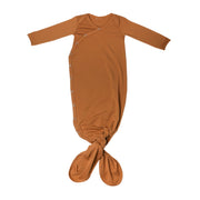 Copper Pearl - Knotted Gown - Newborn Sleepers Baby & Toddler Camel