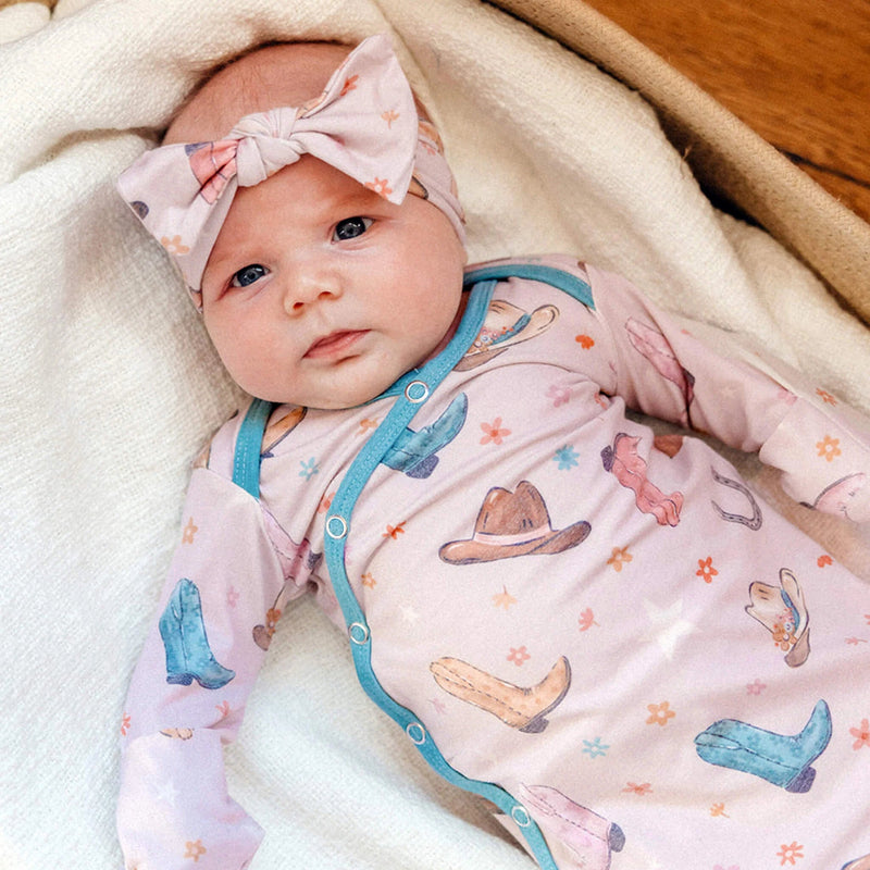 Copper Pearl - Knotted Gown - Newborn Sleepers Baby & Toddler Cheyenne