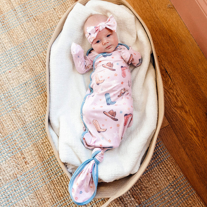 Copper Pearl - Knotted Gown - Newborn Sleepers Baby & Toddler Cheyenne