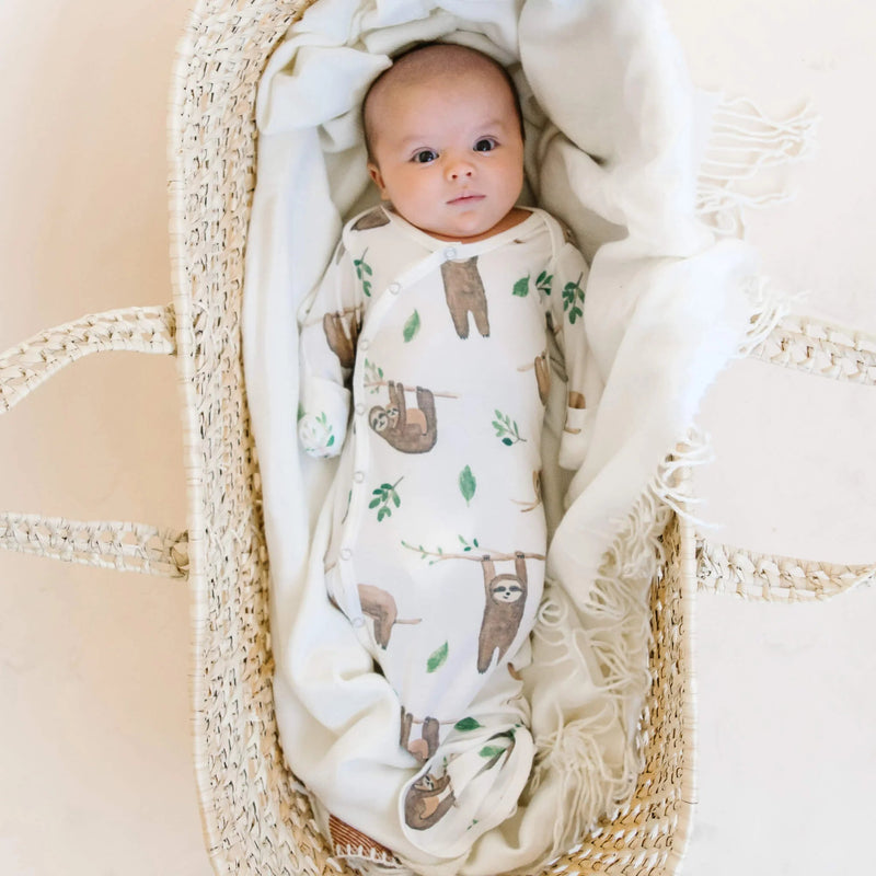 Copper Pearl - Knotted Gown - Newborn Sleepers Baby & Toddler Noah