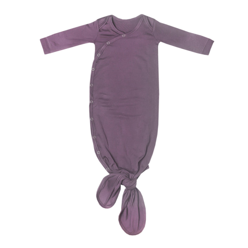 Copper Pearl - Knotted Gown - Newborn Sleepers Baby & Toddler Plum