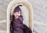 Copper Pearl - Knotted Gown - Newborn Sleepers Baby & Toddler Plum