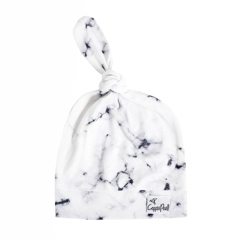 Copper Pearl - Top Knot Hat  | 0-4 months