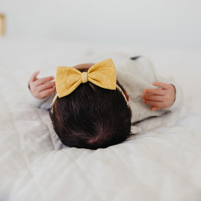 Copper Pearl - Marigold Bowtie Nylon Bow Apparel & Accessories