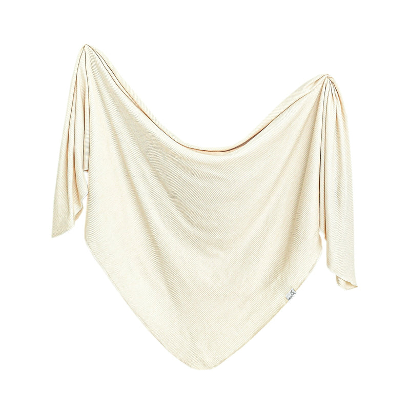 Copper Pearl - Moonstone Ribbed Swaddle Blanket Mother & Baby