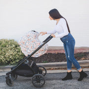 Copper Pearl - Multi Use Cover - Car Seat Cover Canopy and Nursing Cover Stretchy Baby & Toddler Autumn