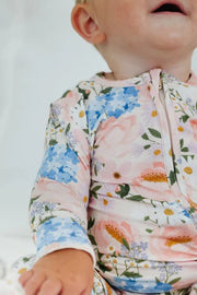 Copper Pearl - Penelope Bamboo Zip - up Footie Pajama - Newborn Apparel & Accessories