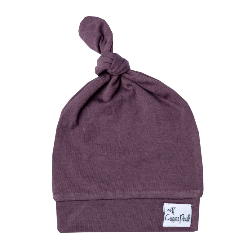 Copper Pearl - Plum Top Knot Hat Apparel & Accessories