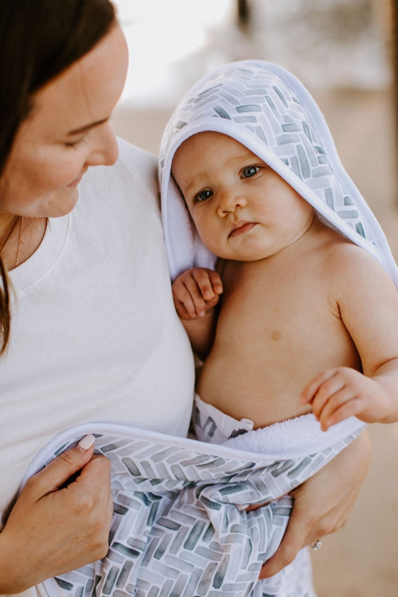 Copper Pearl - Premium Knit Hooded Towel Mother & Baby Wilder