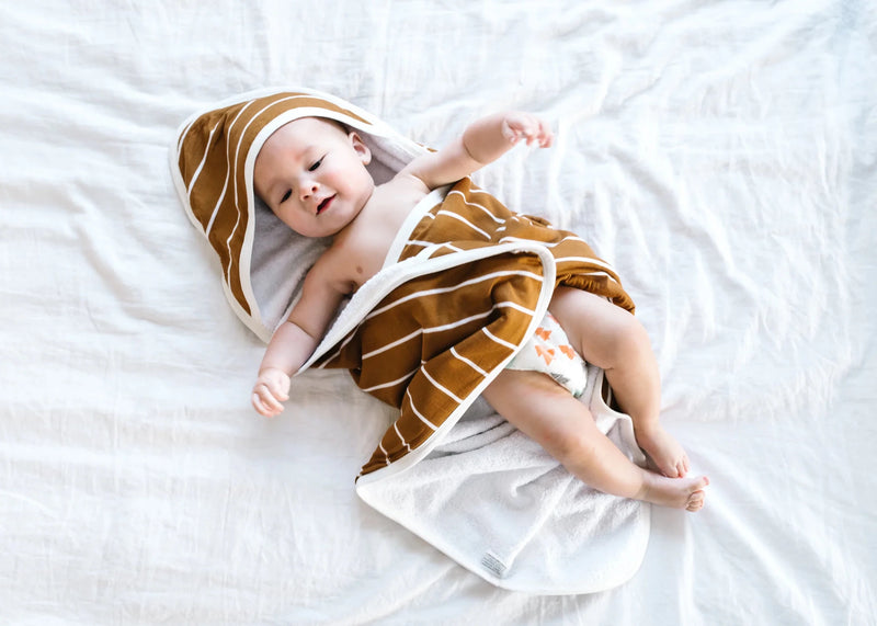 Copper Pearl - Premium Knit Hooded Towel Mother & Baby Wilder