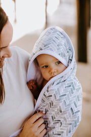 Copper Pearl - Premium Knit Hooded Towel Mother & Baby Wilder