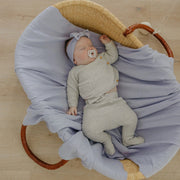 Copper Pearl - Ribbed Swaddle Blanket Baby & Toddler Periwinkle