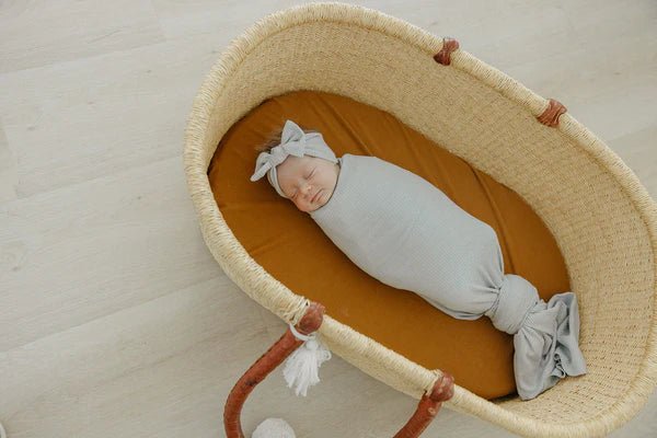 Copper Pearl - Ribbed Swaddle Blanket Mother & Baby Moonstone