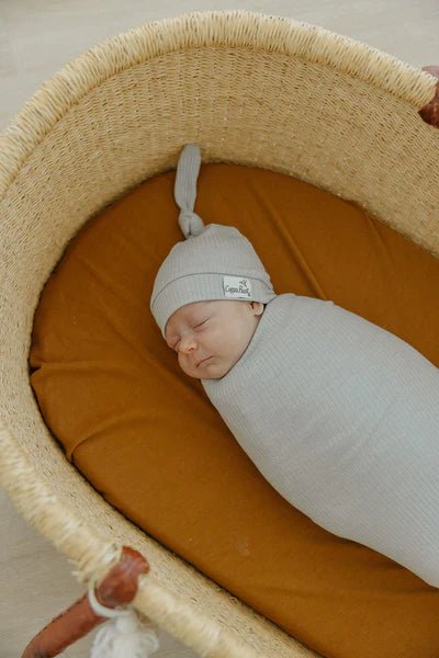 Copper Pearl - Ribbed Swaddle Blanket Mother & Baby Moonstone
