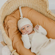Copper Pearl - Ribbed Top Knot Hat Apparel & Accessories Rosewood