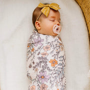 Copper Pearl - Swaddle Blanket Baby & Toddler Floral Flora
