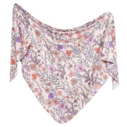 Copper Pearl - Swaddle Blanket Baby & Toddler Floral Flora