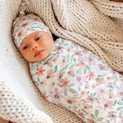 Copper Pearl - Swaddle Blanket Baby & Toddler Floral Natalie