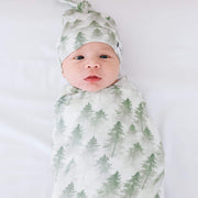 Copper Pearl - Swaddle Blanket Baby & Toddler Holiday Evergreen