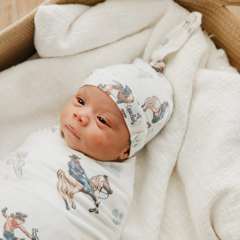 Copper Pearl - Top Knot Hat | 0 - 4 months Apparel & Accessories Adventure Boone