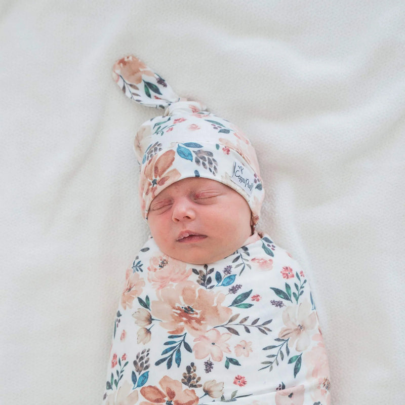 Copper Pearl - Top Knot Hat | 0 - 4 months Apparel & Accessories Core Autumn